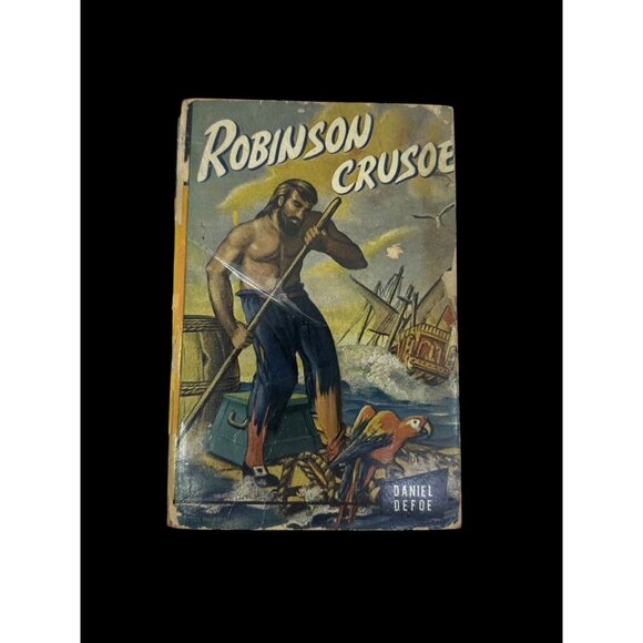 Vintage Giant Junior Classics Robinson Crusoe Daniel Defoe Paperback AS/IS - Picture 12 of 13